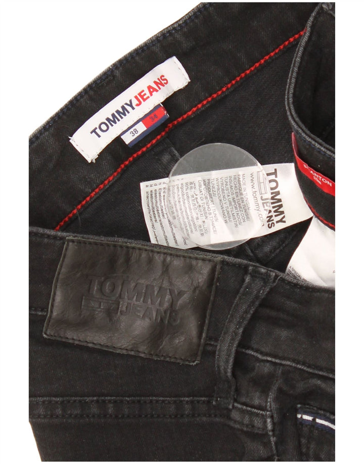 Tommy Hilfiger Mens Slim Jeans W38 L34 Black Cotton