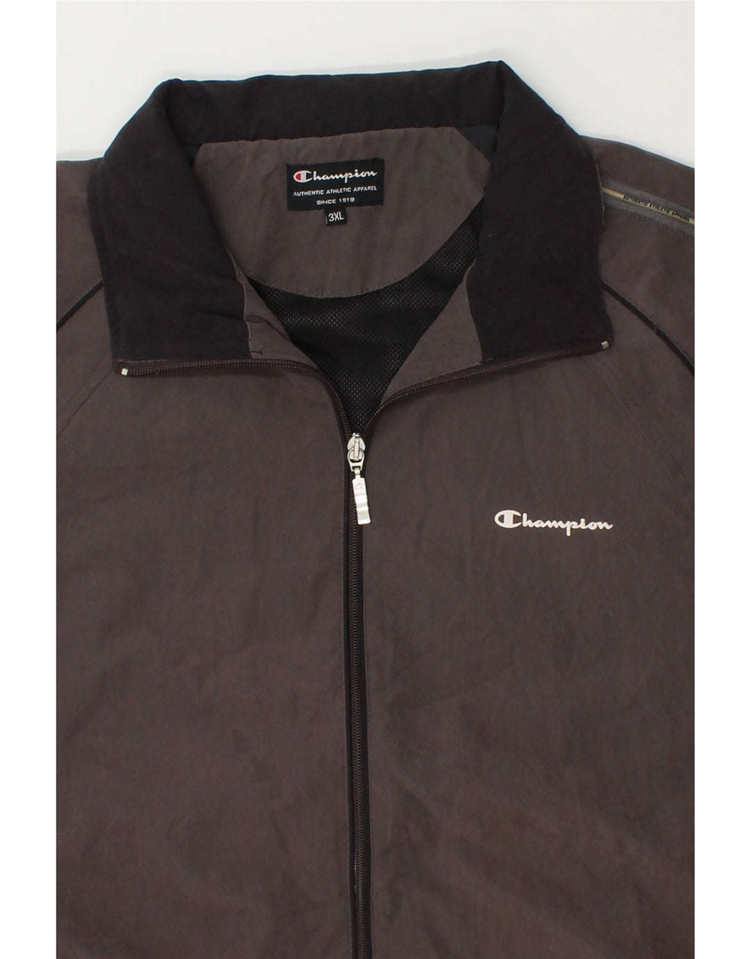 CHAMPION Mens Tracksuit Top Jacket 3XL Grey Polyester