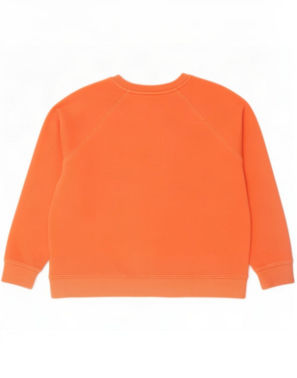 Marks & Spencer Mens Sweatshirt Jumper Large Orange Cotton