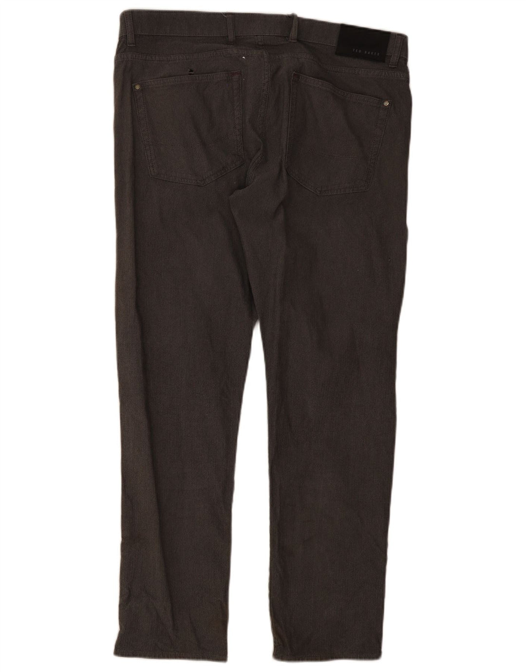 Ted Baker Mens Straight Casual Trousers W36 L30 Grey