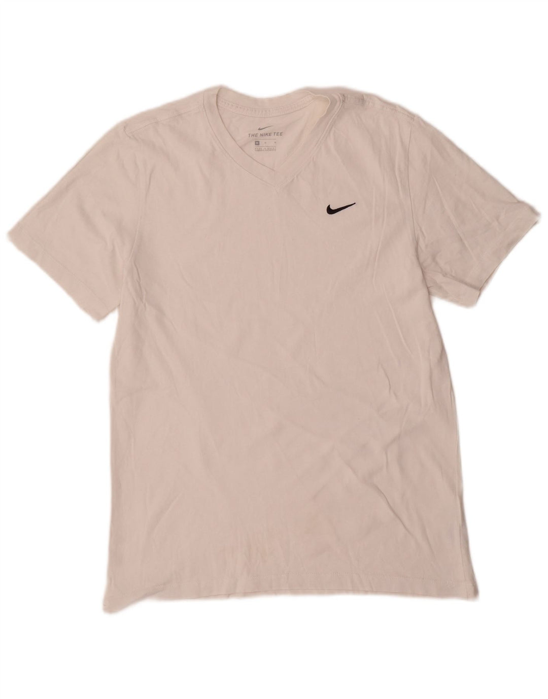 Nike Mens T-Shirt Top Medium White Cotton