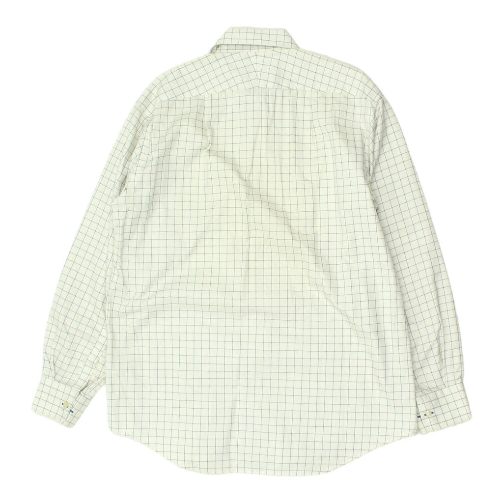 Paul Smith Mens White Check Shirt | Vintage High End Luxury Designer Formal VTG Vintage Messina Hembry and Second-Hand Messina Hembry from Messina Hembry 