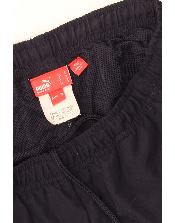 Puma Womens Waterproof Trousers UK 10 Small  Navy Blue Polyester