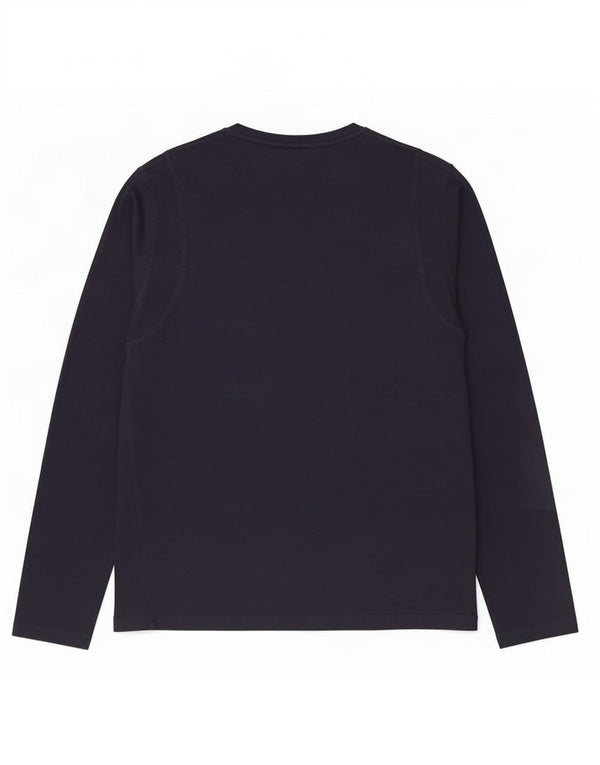 Napapijri Mens Graphic Top Long Sleeve Medium Navy Blue Cotton