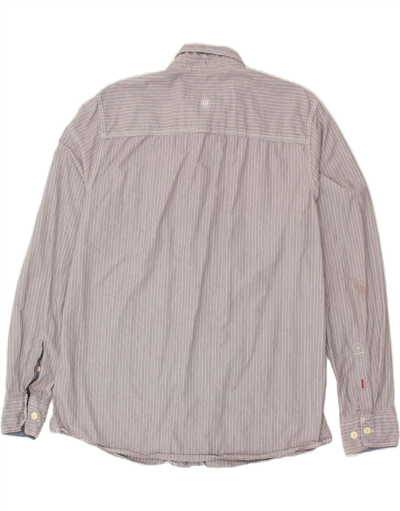 FAT FACE Mens Classic Fit Shirt Large Grey Pinstripe Cotton | Vintage Fat Face | Thrift | Second-Hand Fat Face | Used Clothing | Messina Hembry 