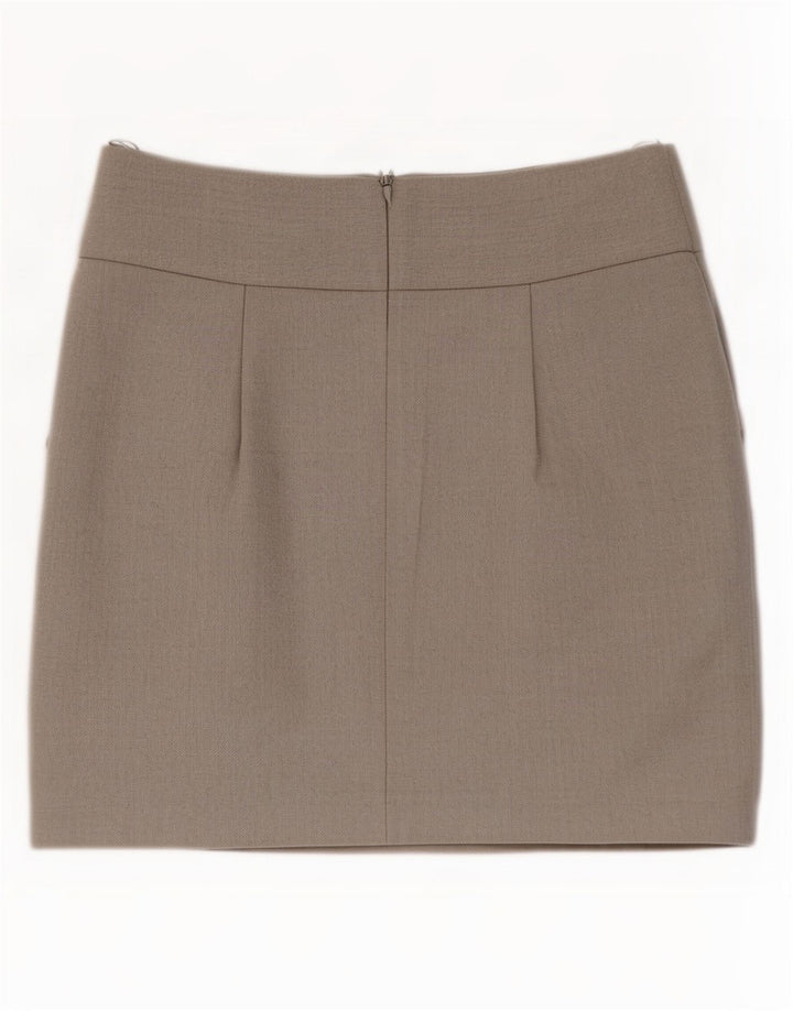 Topshop Womens Mini Skirt UK 12 Medium W28 Grey Polyester