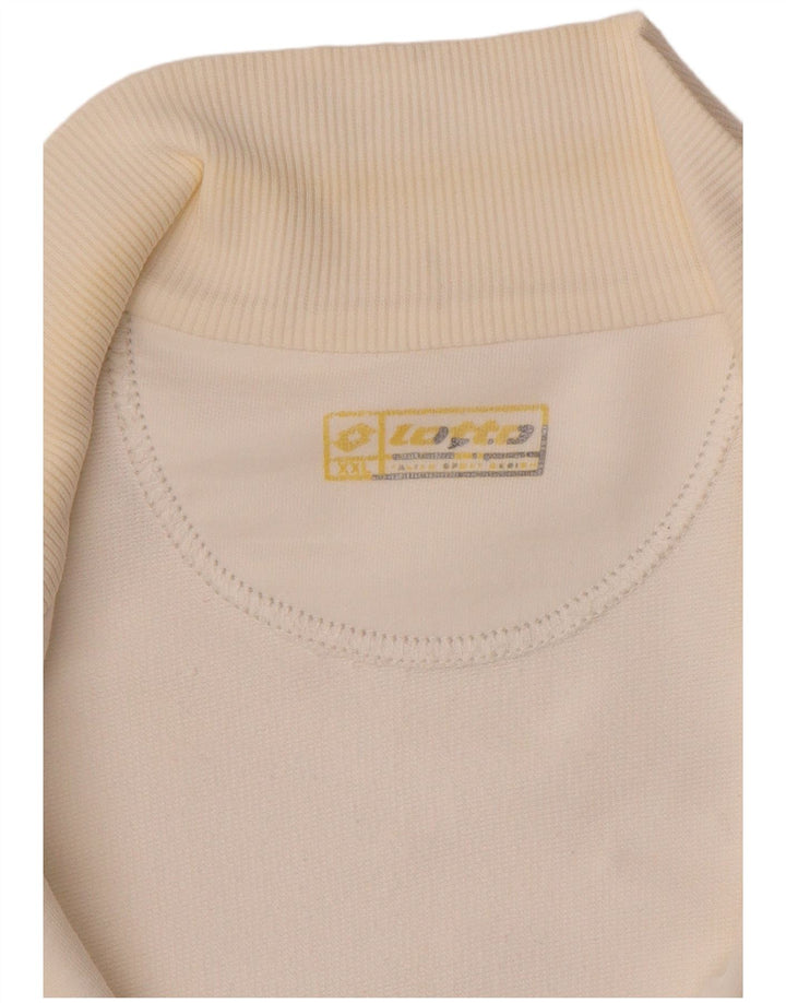 LOTTO Womens Tracksuit Top Jacket UK 20 2XL White Colourblock