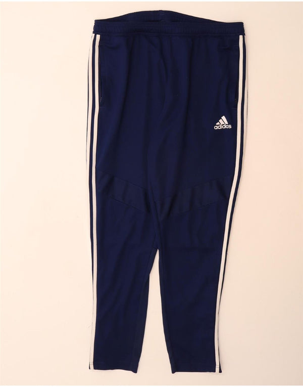 ADIDAS Mens Aeroready Tracksuit Trousers XL  Navy Blue Polyester