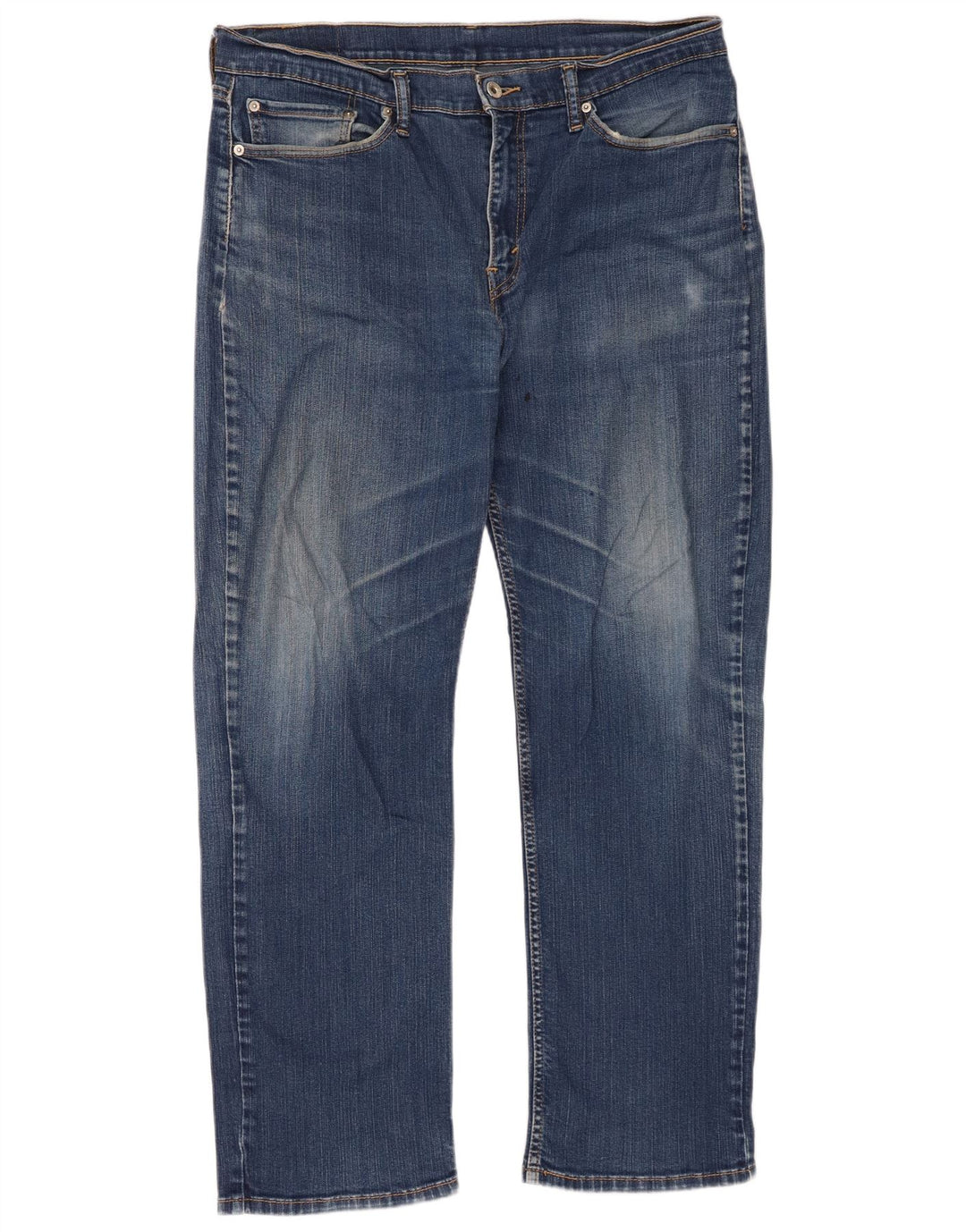 Levi's Mens 514 Straight Jeans W36 L32 Blue Cotton