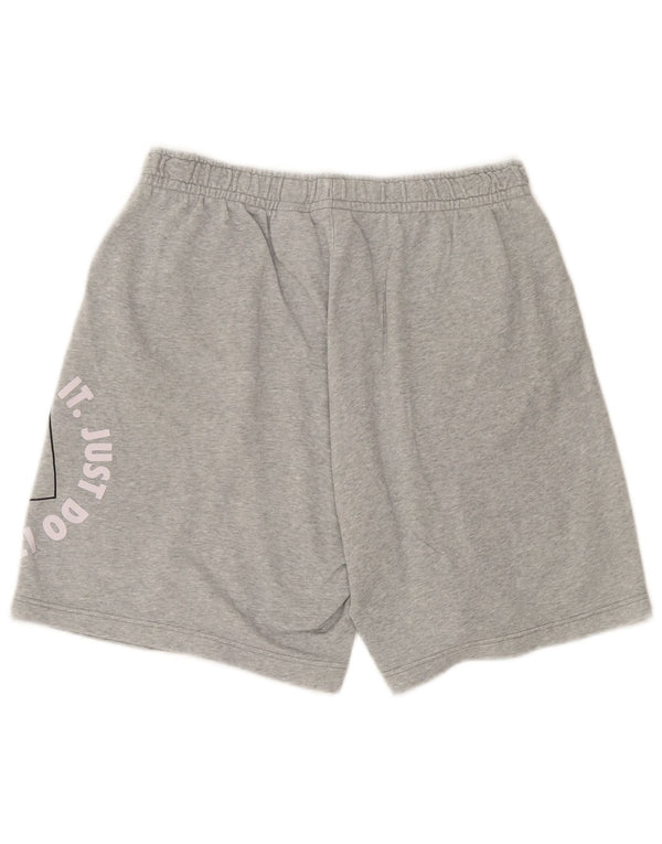 Nike Mens Graphic Sport Shorts Large Grey Flecked Cotton