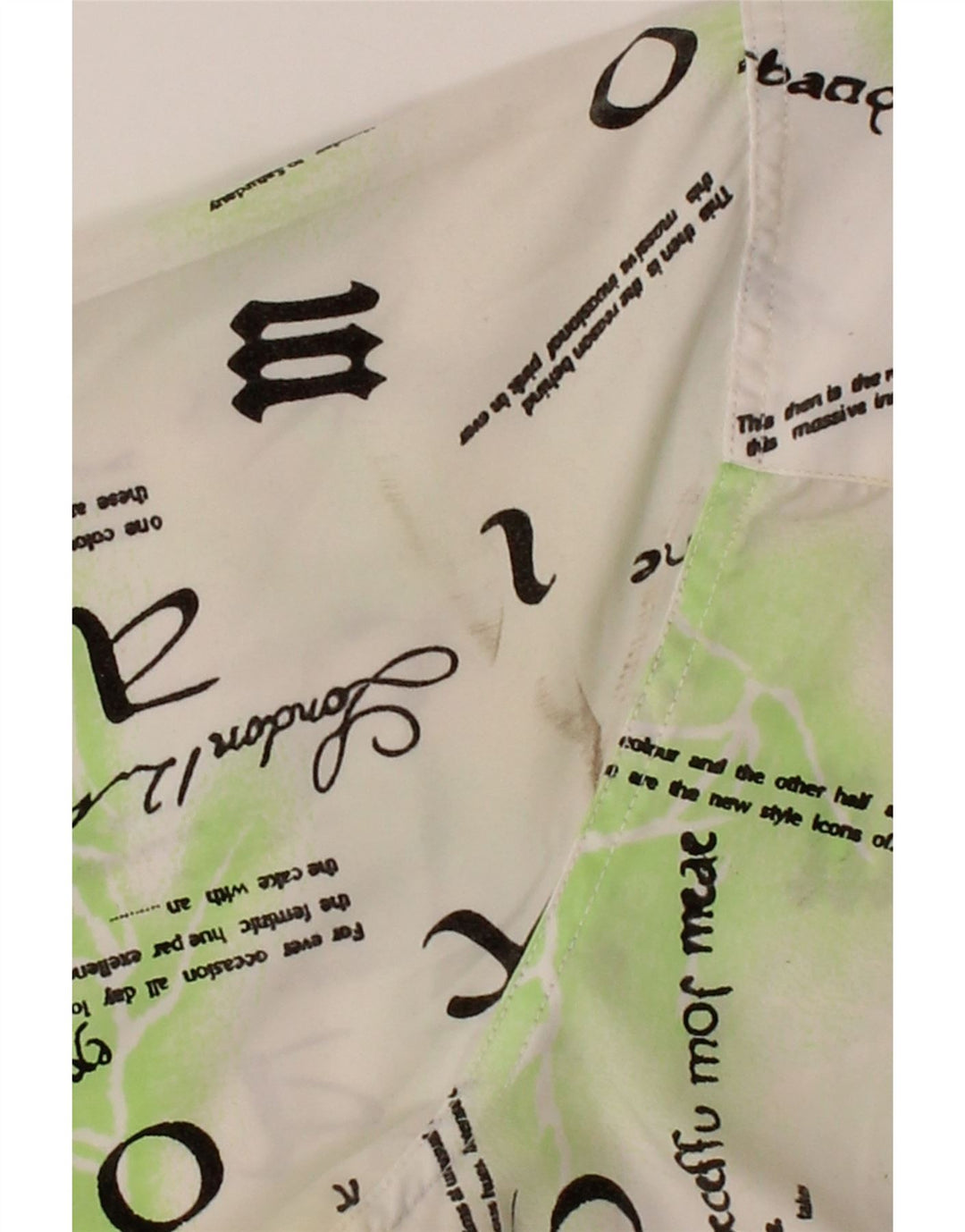 VINTAGE Mens Graphic Short Sleeve Shirt Large White Tie Dye Vintage Vintage and Second-Hand Vintage from Messina Hembry 