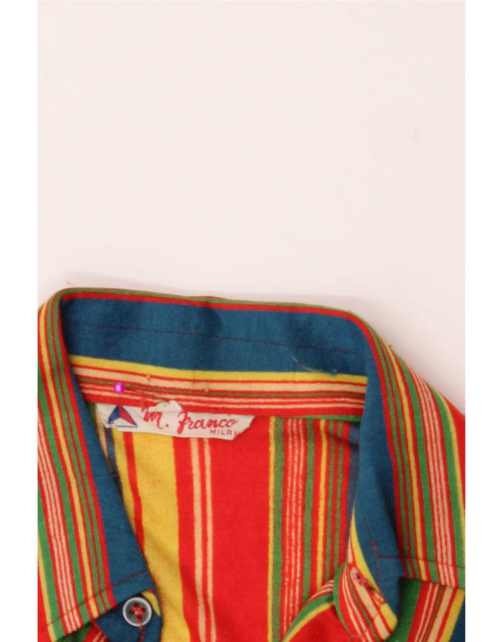 Vintage Womens Pullover Shirt US 1 XS Multicoloured Striped