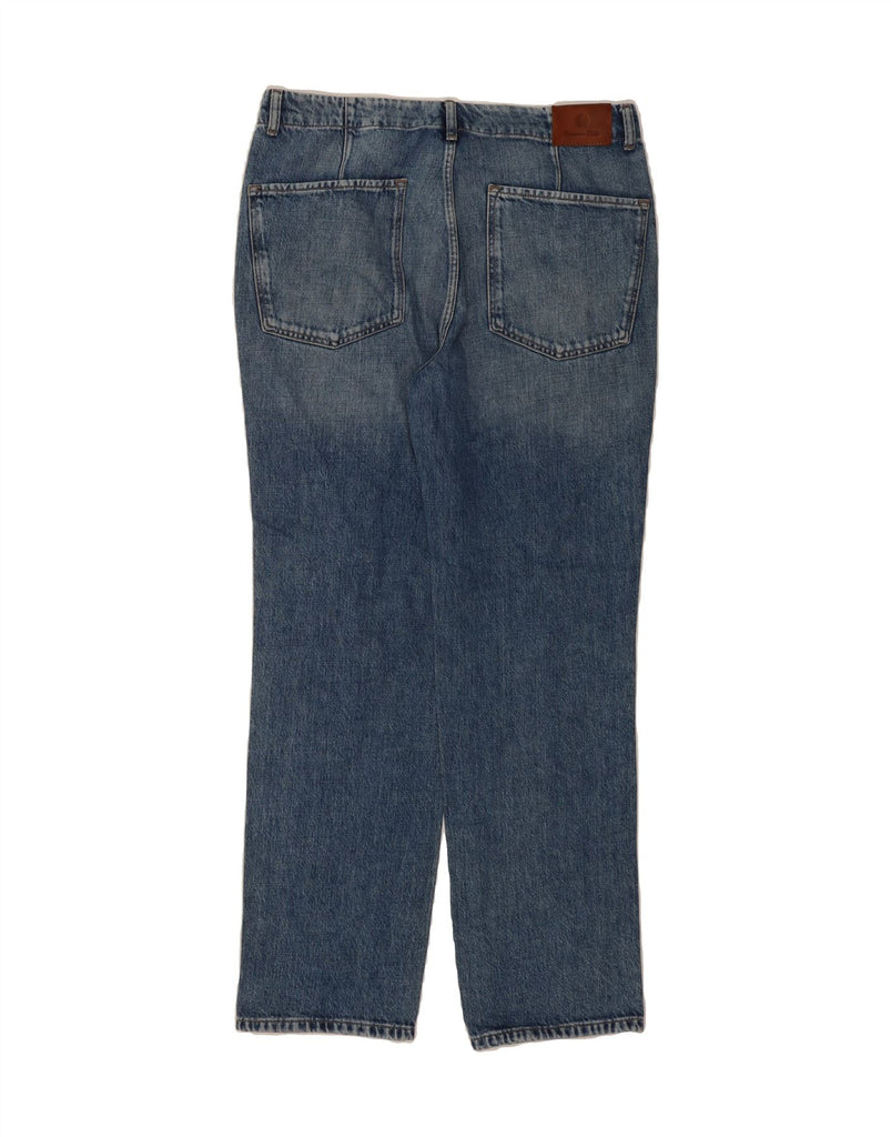 MASSIMO DUTTI Womens Straight Jeans EU 42 Large W32 L30 Blue Cotton Vintage Massimo Dutti and Second-Hand Massimo Dutti from Messina Hembry 