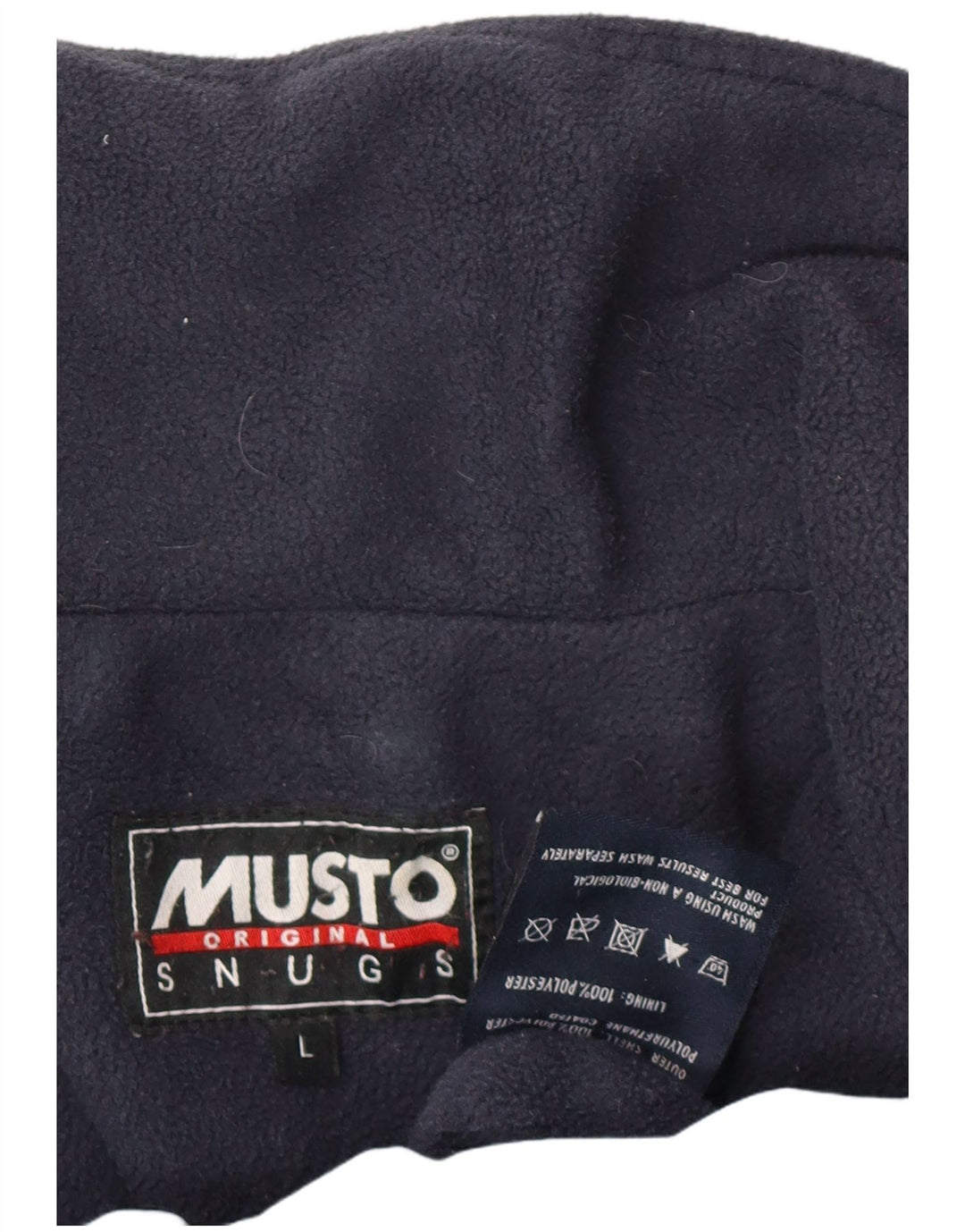 Musto Mens Windbreaker Jacket UK 40 Large Blue Polyester