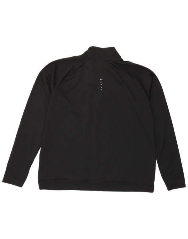Nike Womens Dri Fit Graphic Pullover Tracksuit Top UK 16 Large Black