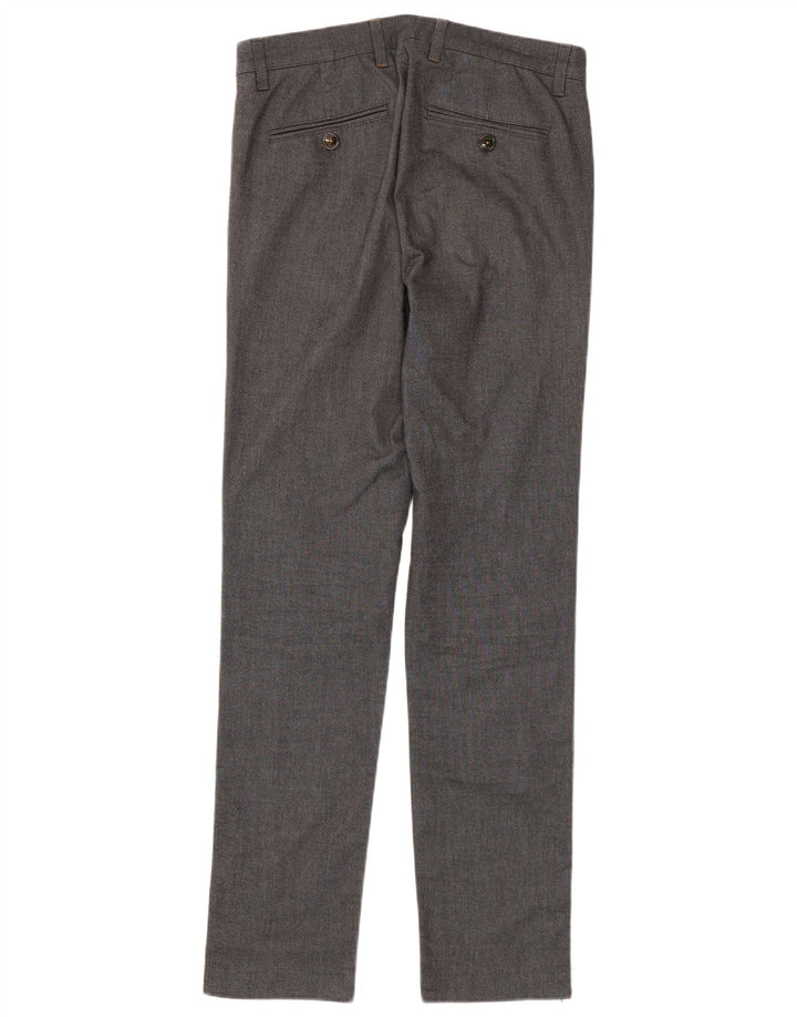 Ted Baker Mens Slim Suit Trousers W30 L32 Grey Flecked Cotton