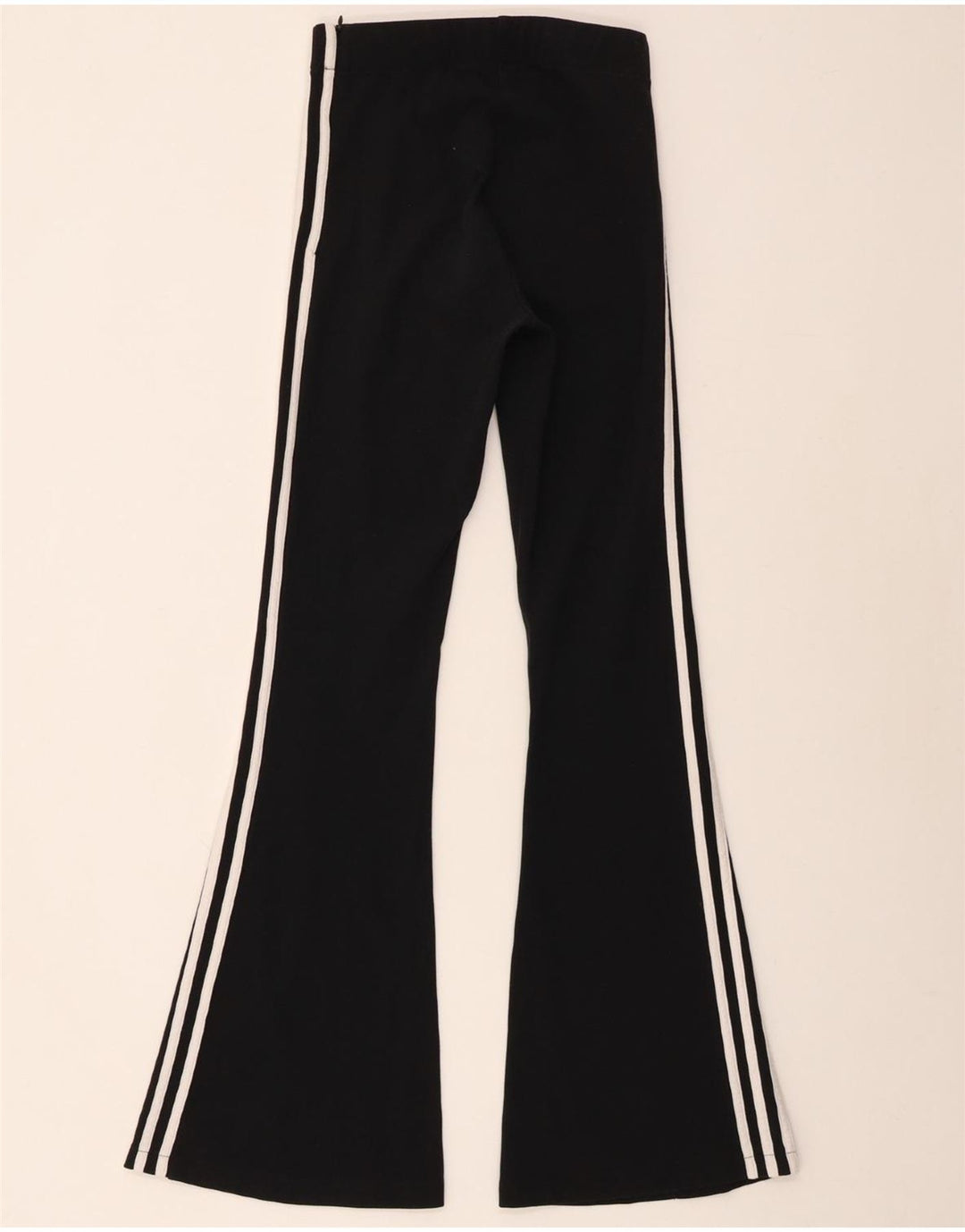 ADIDAS Womens Flare Leggings UK 6 XS  Black Polyester