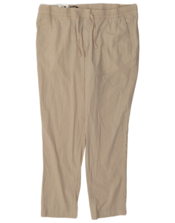 Jack & Jones Mens Carrot Chino Trousers XL W38 L30 Beige Cotton