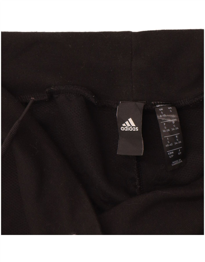 ADIDAS Womens Tracksuit Trousers UK 8/10 Small  Black Polyester