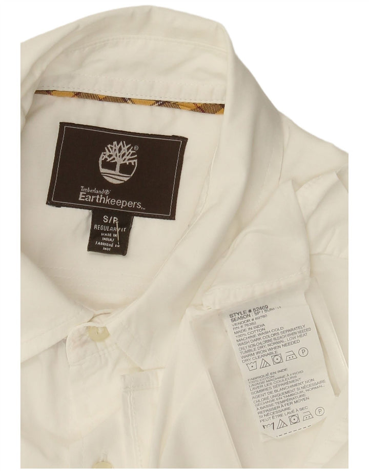 Timberland Mens Earthkeepers Regular Fit Shirt Small White Cotton