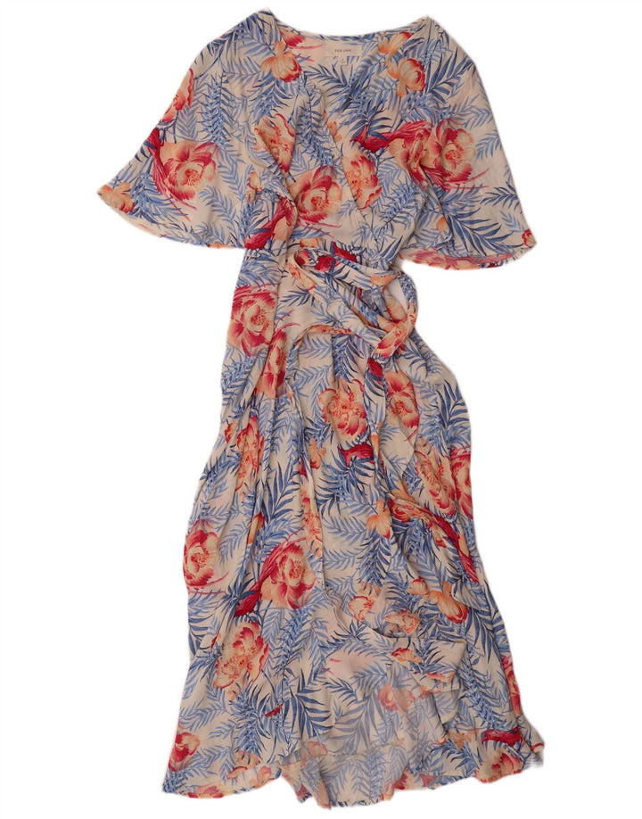 PER UNA Womens Maxi Wrap Dress UK 8 Small  Multicoloured Floral
