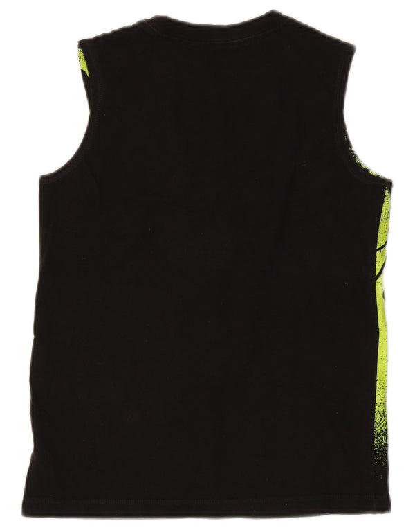 Starter Boys Graphic Vest Top 10-11 Years Large Black Colourblock