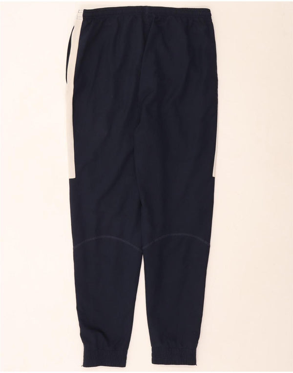 NIKE Mens Dri Fit Tracksuit Trousers Joggers Large Navy Blue Colourblock