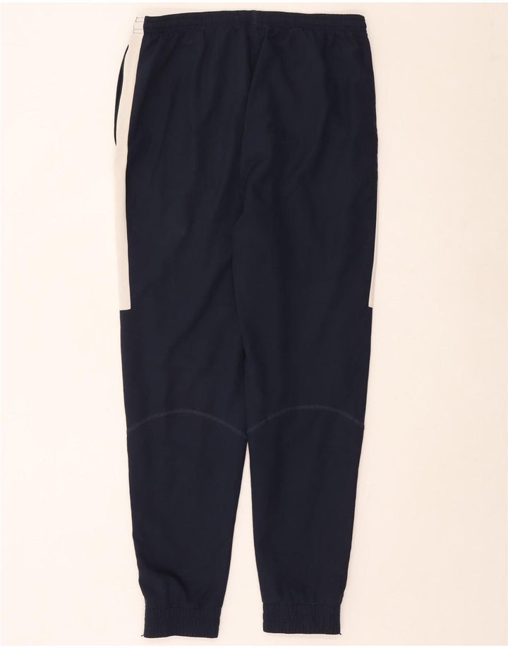 NIKE Mens Dri Fit Tracksuit Trousers Joggers Large Navy Blue Colourblock