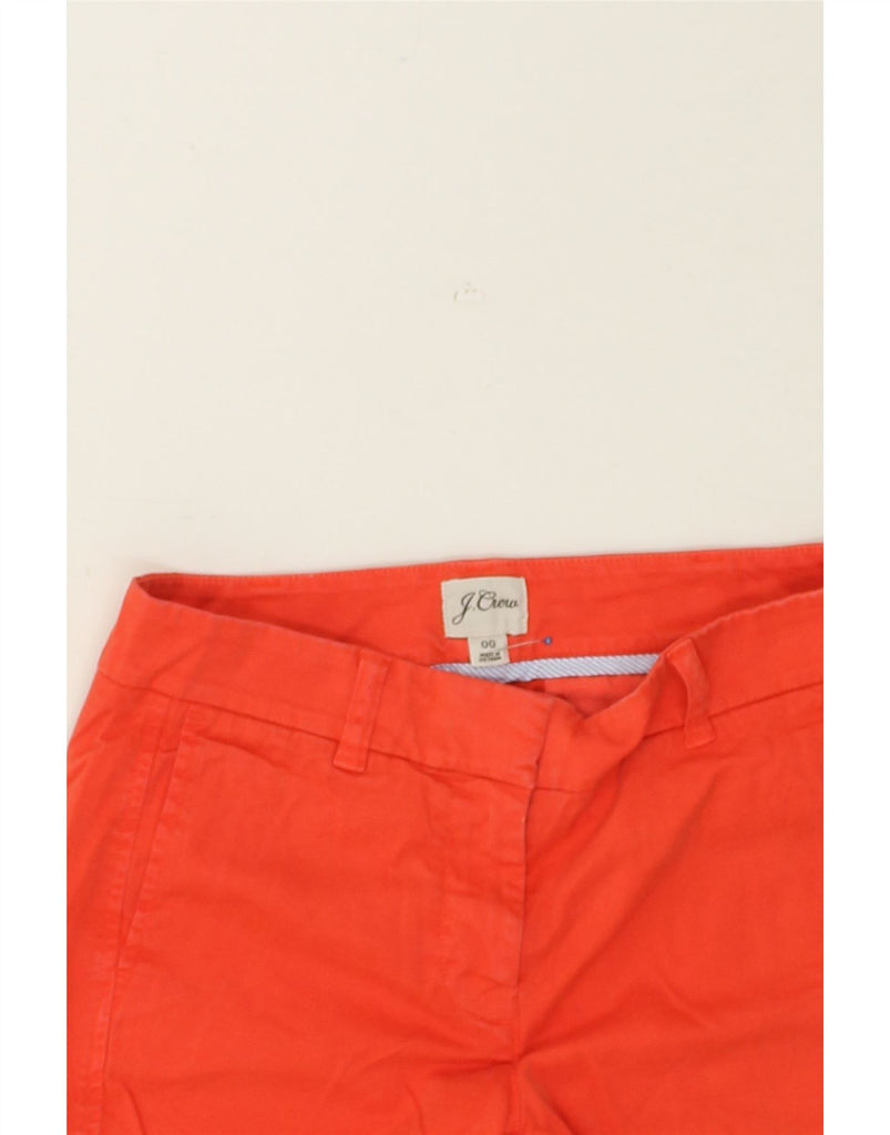 J. CREW Womens Chino Shorts US 00 2XS W28  Red Cotton | Vintage J. Crew | Thrift | Second-Hand J. Crew | Used Clothing | Messina Hembry 