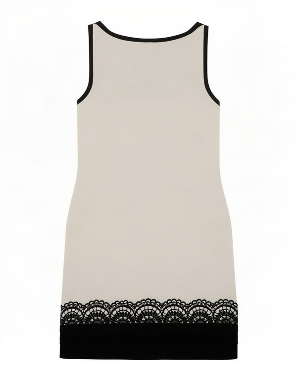 Luisa Spagnoli Womens Sheath Dress UK 12 Medium White Colourblock