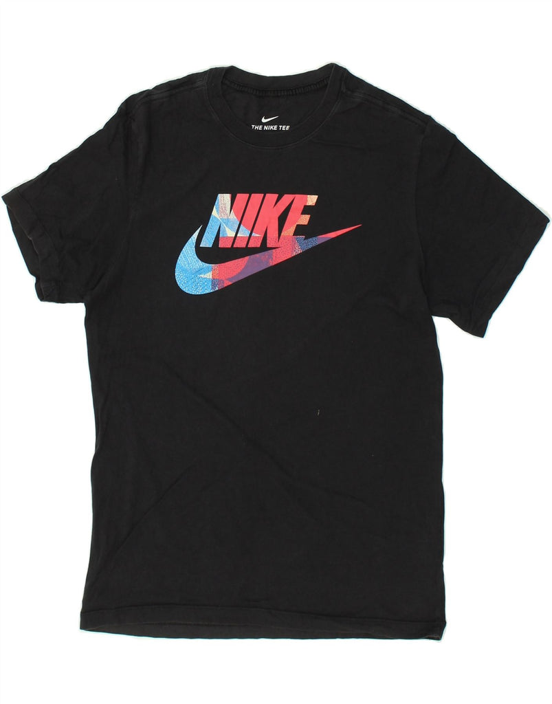 NIKE Mens Graphic T-Shirt Top Small Black Cotton | Vintage Nike | Thrift | Second-Hand Nike | Used Clothing | Messina Hembry 