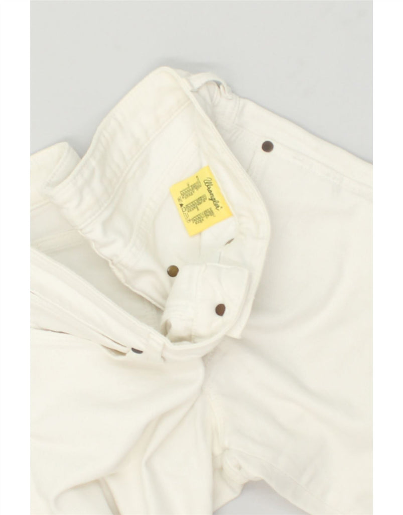 WRANGLER Womens Iris Denim Shorts W32 Medium White Cotton | Vintage Wrangler | Thrift | Second-Hand Wrangler | Used Clothing | Messina Hembry 