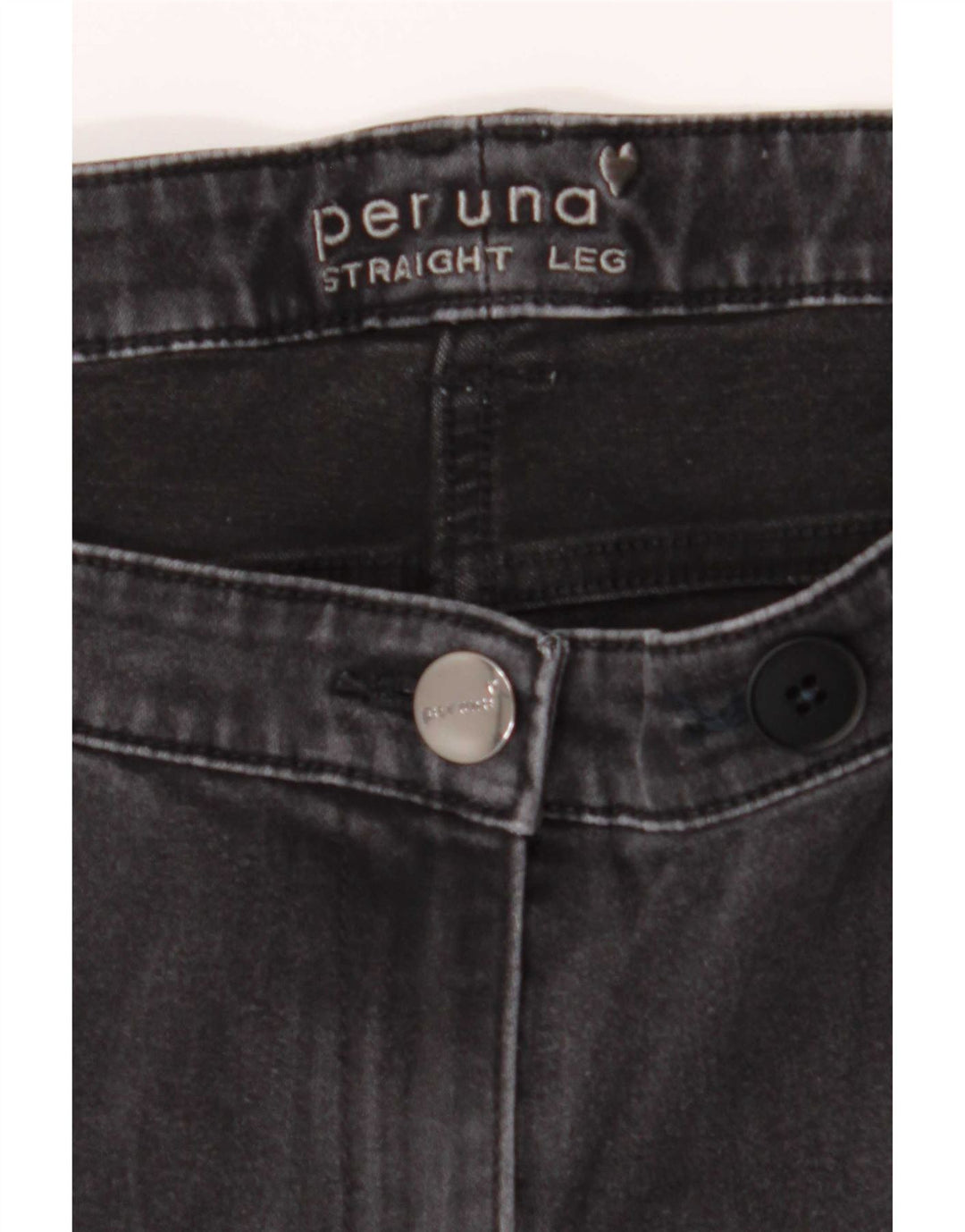 Marks & Spencer Womens Per Una Straight Jeans W38 L29 Grey
