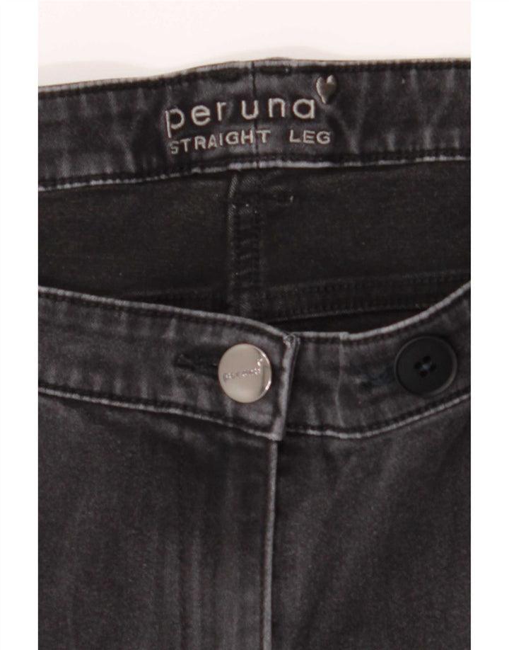 Marks & Spencer Womens Per Una Straight Jeans W38 L29 Grey