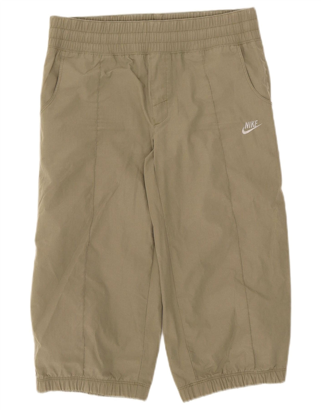 Nike Boys Tracksuit Trousers Joggers 12-13 Years Large Khaki Polyester