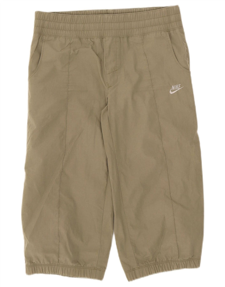 Nike Boys Tracksuit Trousers Joggers 12-13 Years Large Khaki Polyester