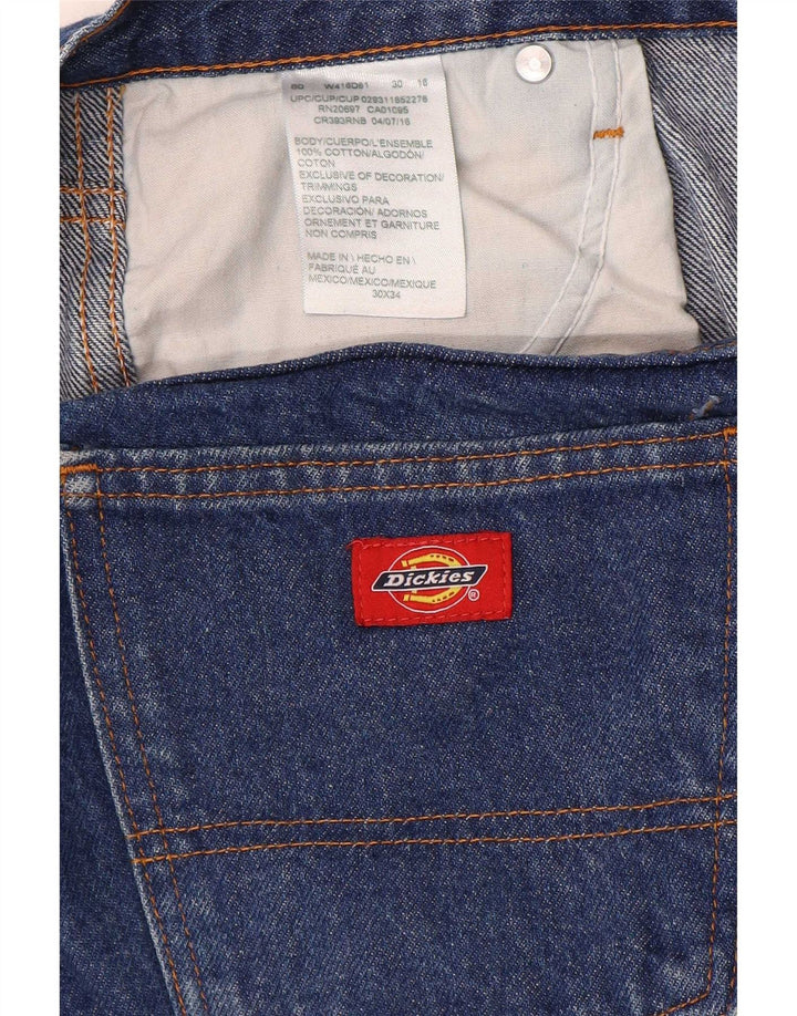 Dickies Mens Straight Jeans W30 L28 Blue Cotton