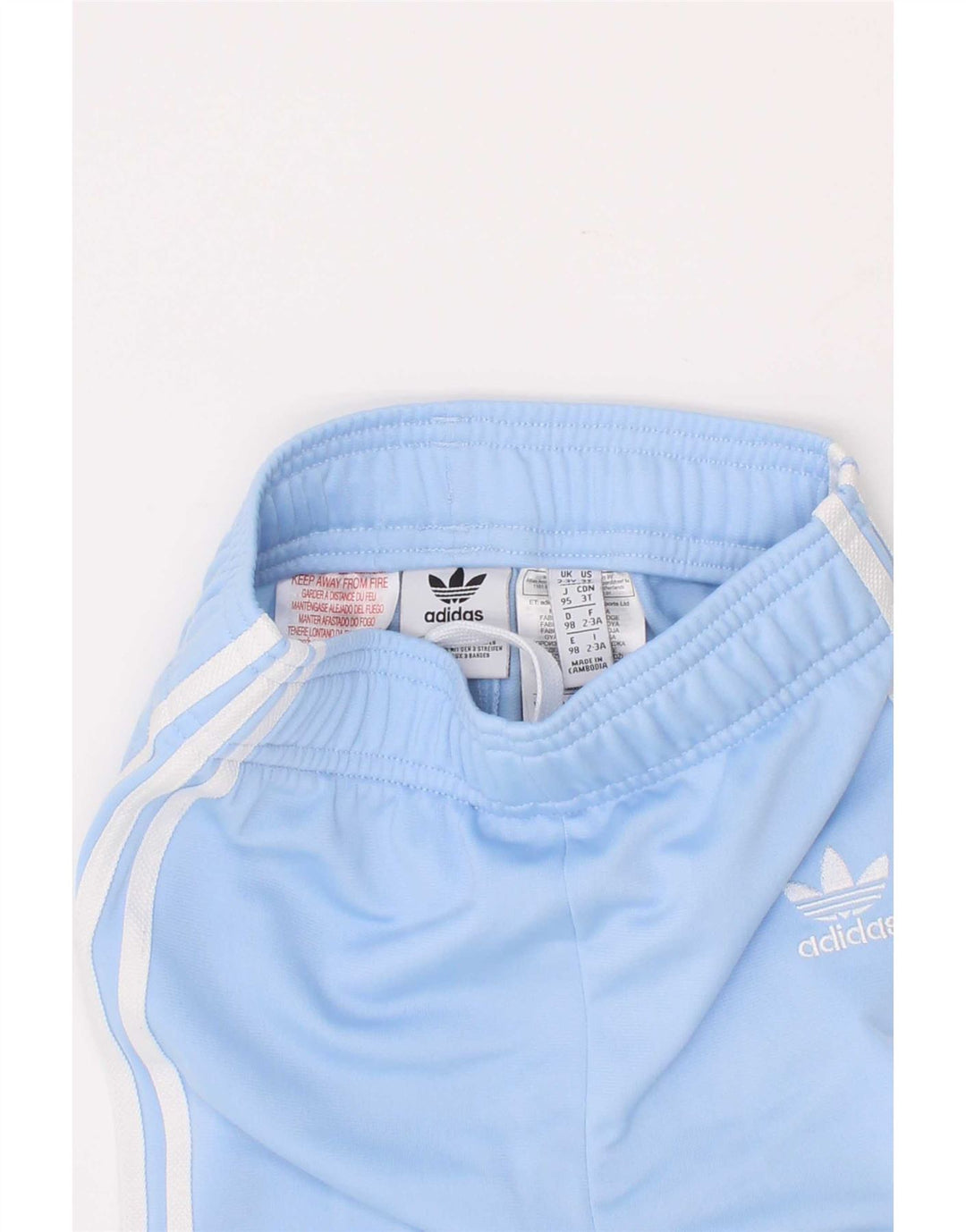 Adidas Boys Tracksuit Trousers Joggers 2-3 Years Blue Polyester