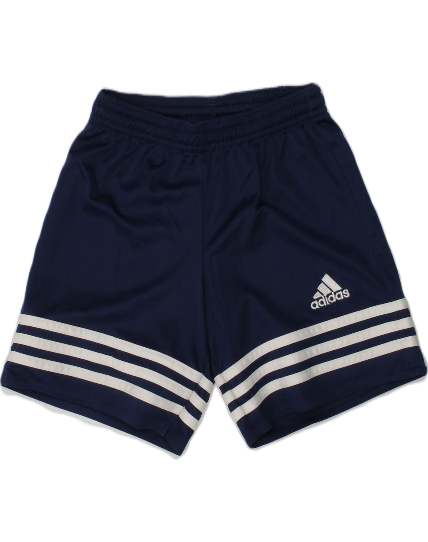 Pantaloncini sportivi ADIDAS da ragazzo Climalite 7 8 anni XS poliestere blu