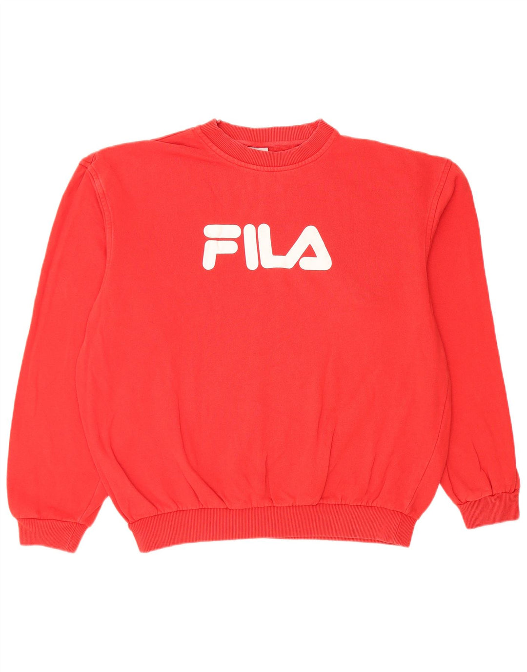 FILA Mens Graphic Sweatshirt Jumper Medium Red Cotton