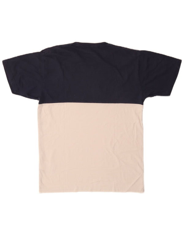 Vans Mens Classic Fit T-Shirt Top Medium Blue Colourblock Cotton
