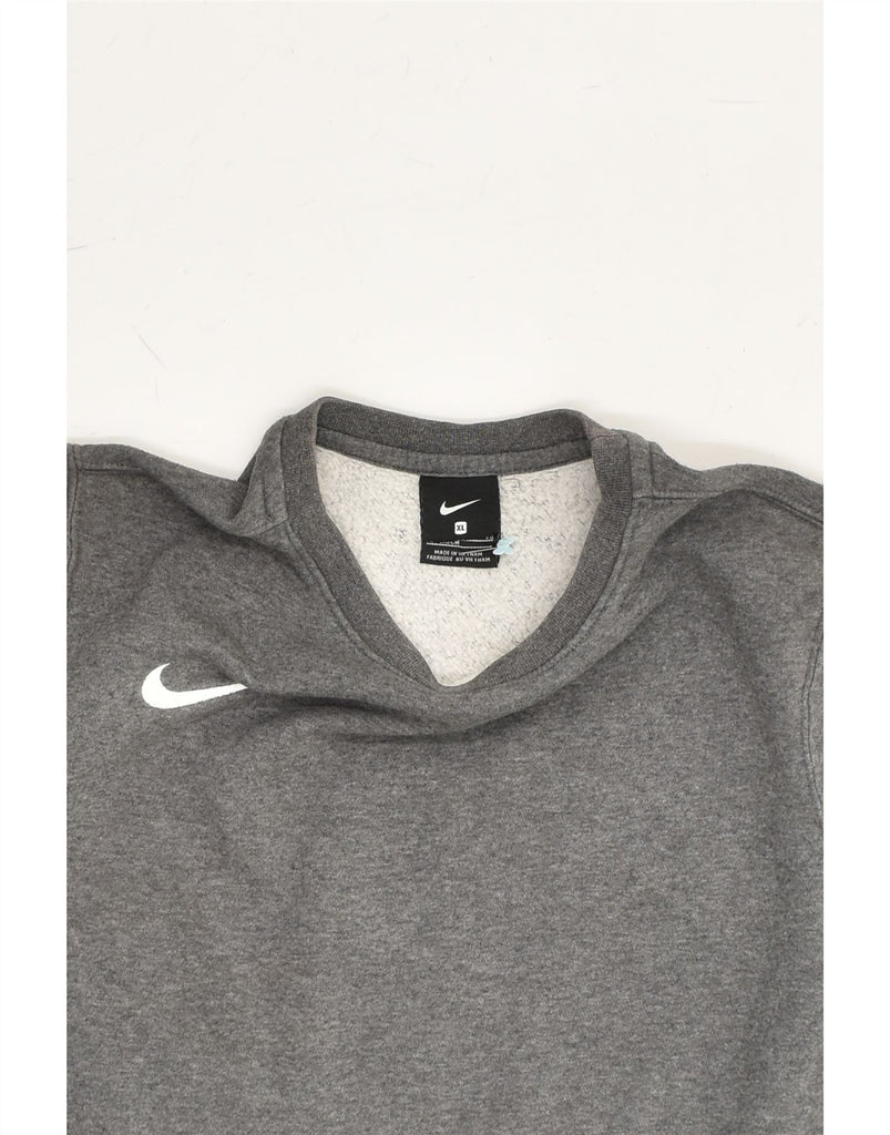 NIKE Boys Sweatshirt Jumper 13-14 Years XL Grey Cotton | Vintage Nike | Thrift | Second-Hand Nike | Used Clothing | Messina Hembry 