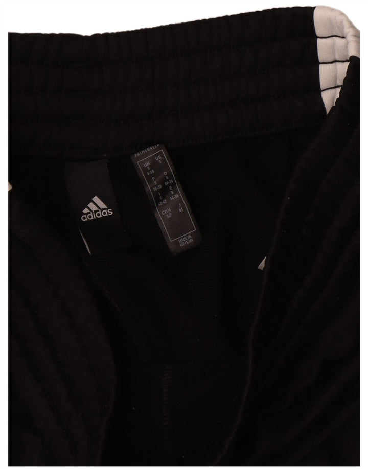 Adidas Womens Tracksuit Trousers UK 10 Small Black Colourblock Polyester