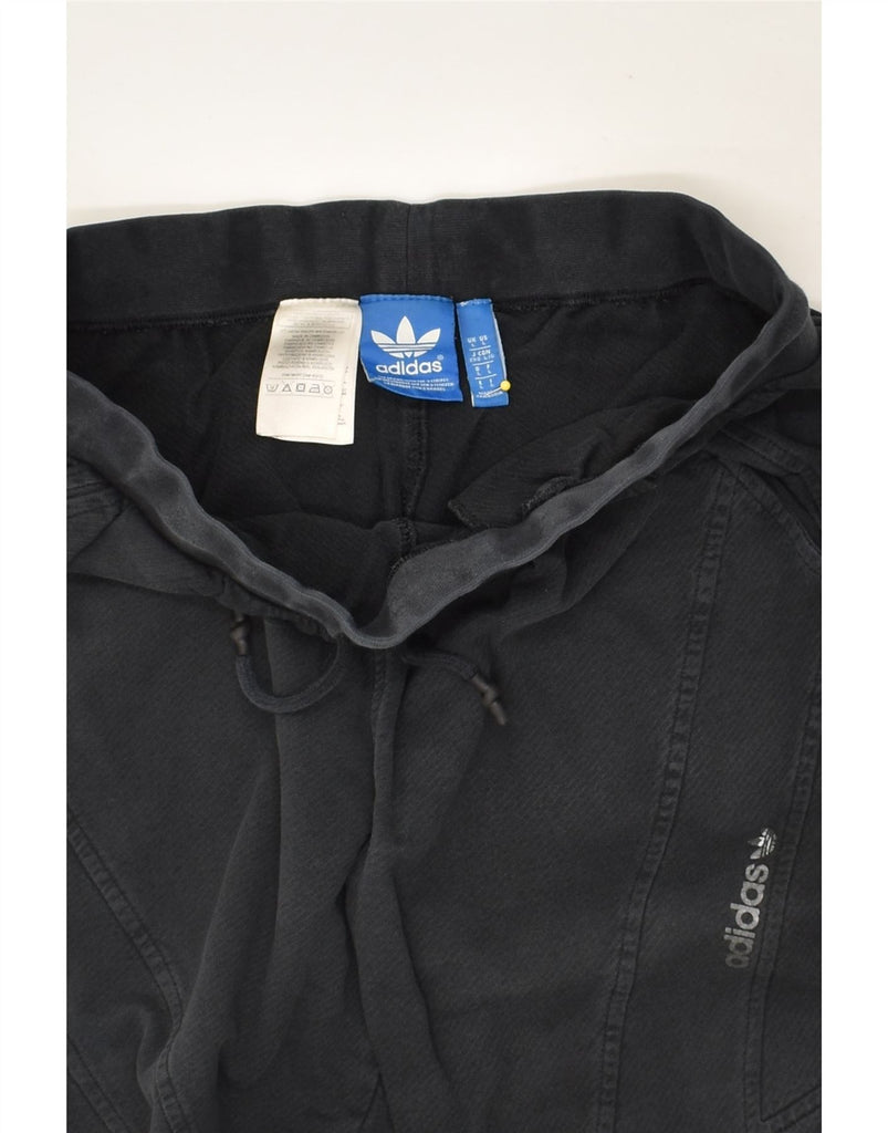 ADIDAS Mens Tracksuit Trousers Large Black Cotton | Vintage Adidas | Thrift | Second-Hand Adidas | Used Clothing | Messina Hembry 