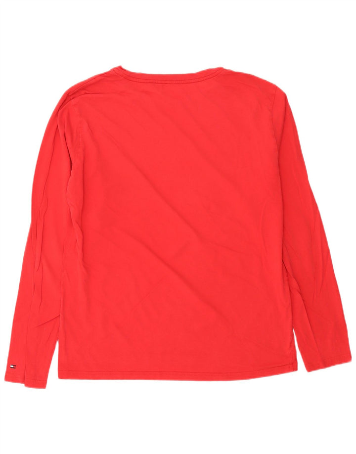 Tommy Hilfiger Mens Graphic Top Long Sleeve Medium Red