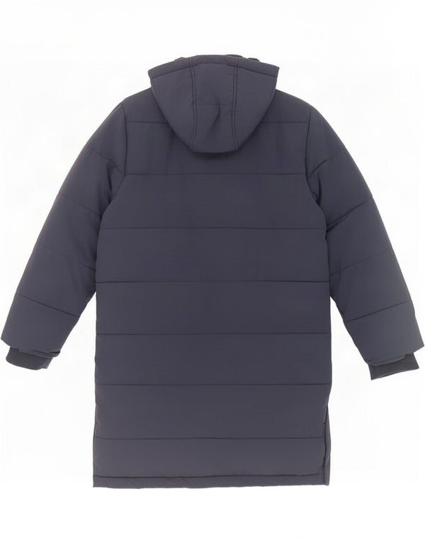 Lyle & Scott Boys Hooded Padded Coat 10-11 Years Navy Blue Cotton