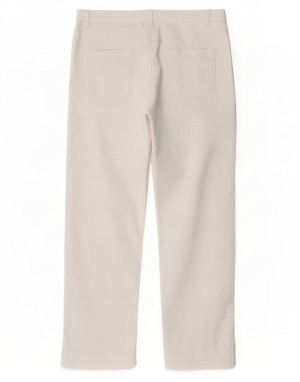 Marks & Spencer Womens Per Una Capri Jeans UK 10 Small W27 L21 White Cotton