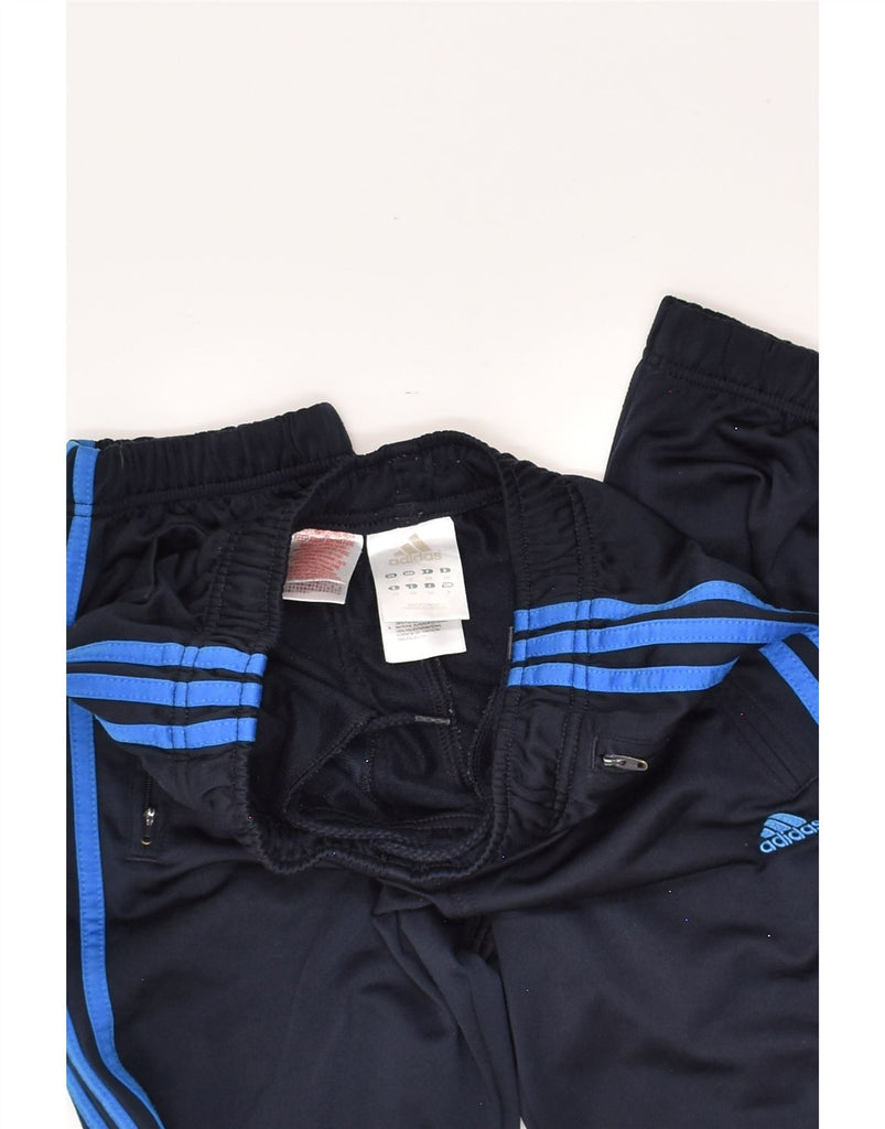 ADIDAS Boys Tracksuit Trousers Joggers 11-12 Years Navy Blue Polyester | Vintage Adidas | Thrift | Second-Hand Adidas | Used Clothing | Messina Hembry 