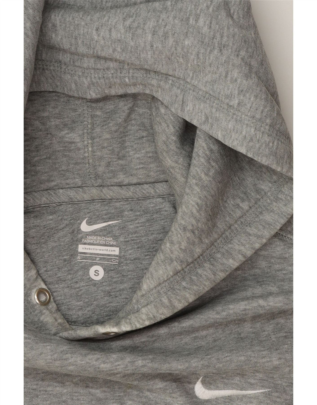 NIKE Mens Hoodie Jumper Small Grey Cotton Vintage Nike and Second-Hand Nike from Messina Hembry 