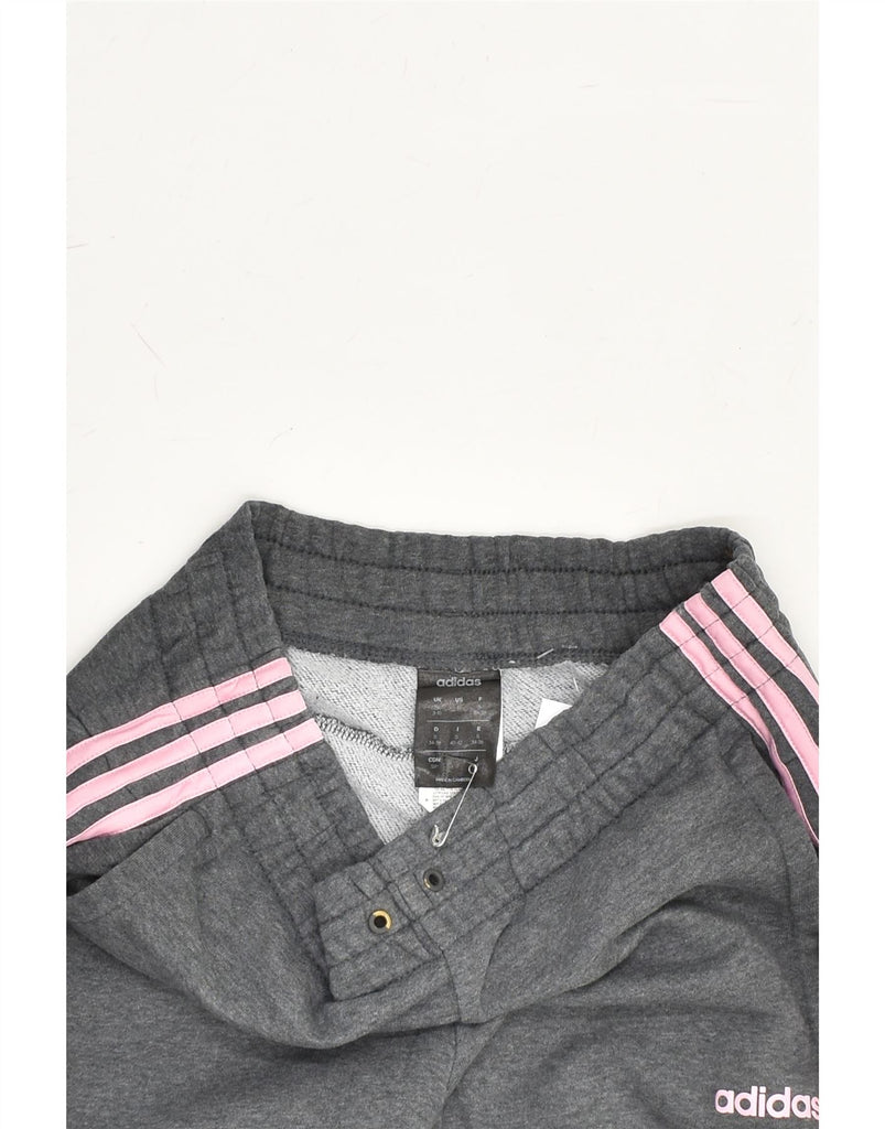 ADIDAS Womens Tracksuit Trousers Joggers UK 8-10 Small Grey Cotton | Vintage Adidas | Thrift | Second-Hand Adidas | Used Clothing | Messina Hembry 